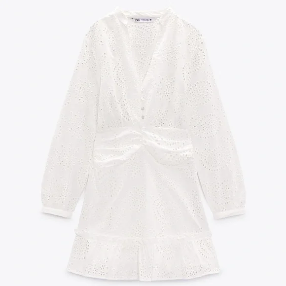Zara white summer dress - Picture 1 of 4